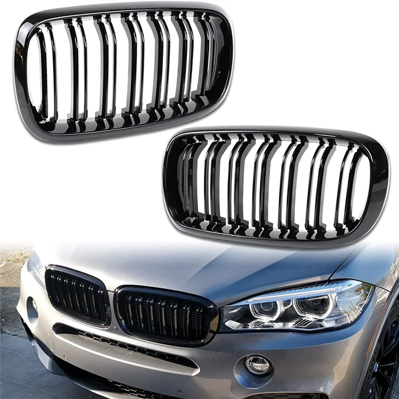 Front Bumper Kidney Grille Grill Cover Replacement for BMW X5 F15 X6 F16 X5M F85 X6M F86 2014-2019. 