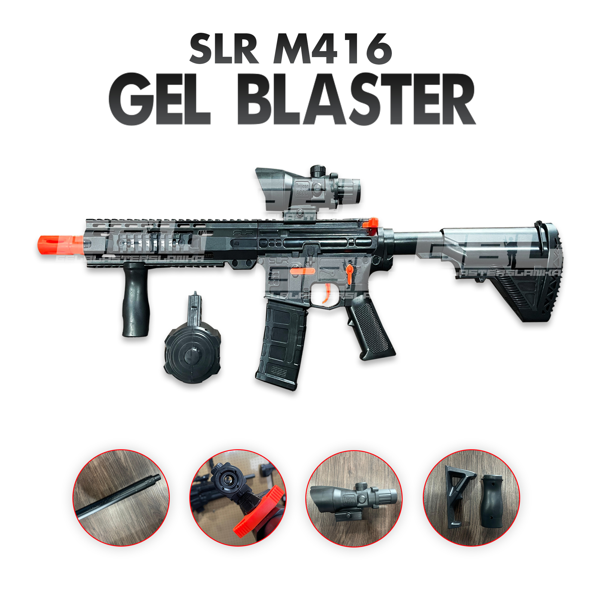 SLR M416 Gel Blaster Toy Gun | Daraz.lk