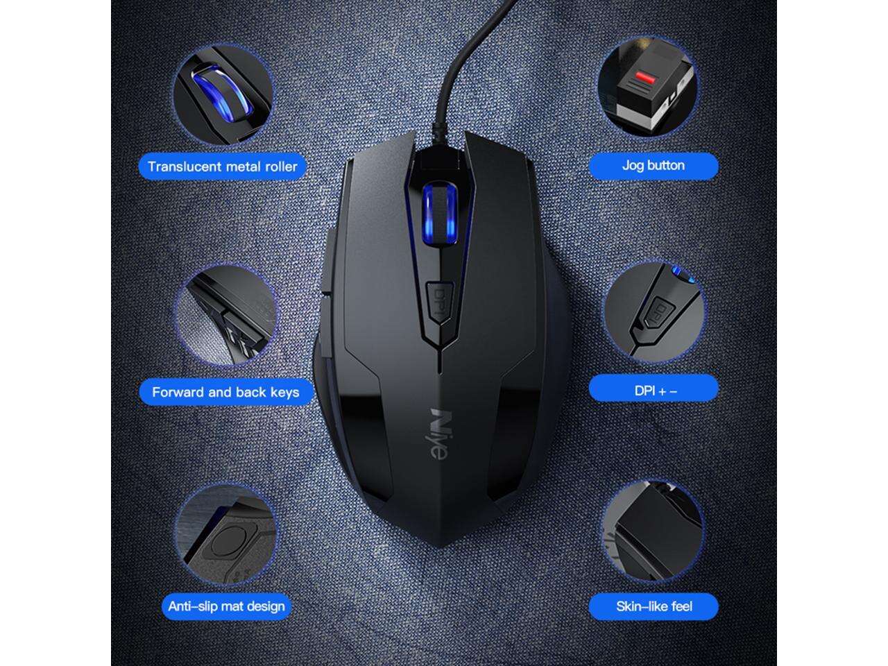 USB Wired Gaming Mouse 2400DPI Adjustable 6 Buttons LED Optical Professional Gamer Mouse Computer Mice for PC Laptop Mouse Gamer. 