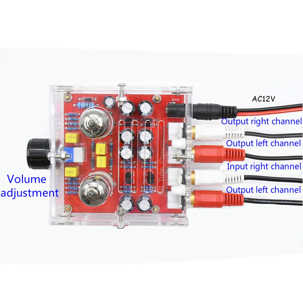 Hifi Fever 6J1 Tube Preamp Amplifier Board Dual Channel Class a Volume Control Adjustment Tone Preamplifier. 