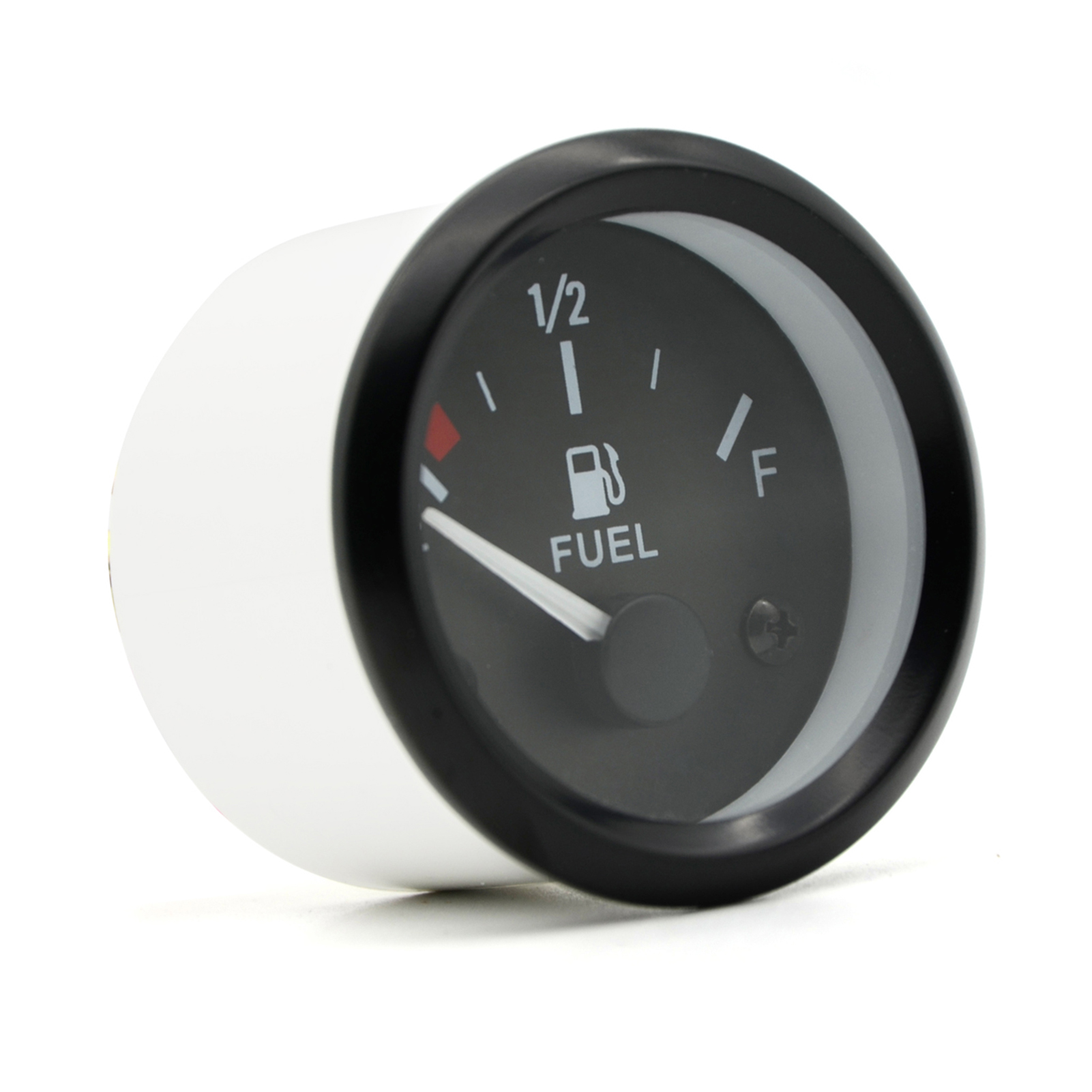 2'' 52mm Fuel Level Gauge, Pointer 12V Car Fuel Tank Meter with LED Backlight Rim Automotive Gauges. 