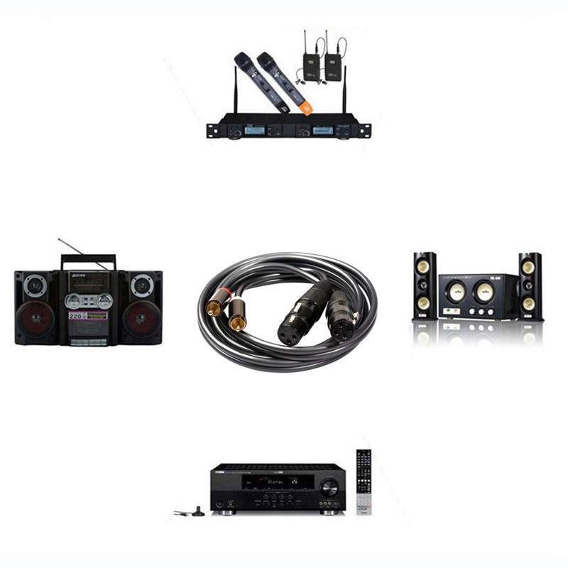 Dual Female Xlr to Rca Cable,Heavy Duty 2 Xlr Female to 2 Rca Male Patch Cable Hifi Stereo Audio Connection Cable Wire. 