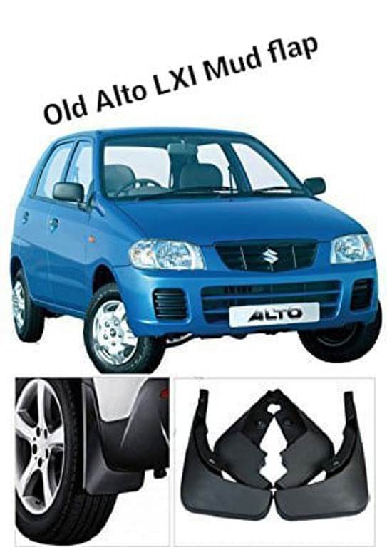 Alto 800 Mud Flaps Mud Guards Front and Rear Black Colour Car Styling Protector Accessories Old Alto Daraz.lk