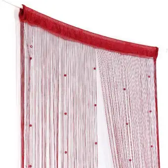 String Curtain Beads Wall Panel Spangle Fringe Room Door Window