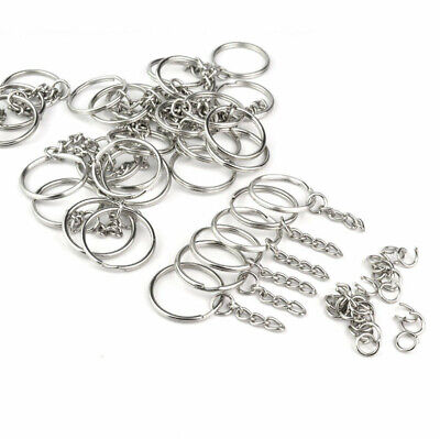Silver Plated Metal Keychain Ring Split Ring Key Holder Rings Key Ring. 