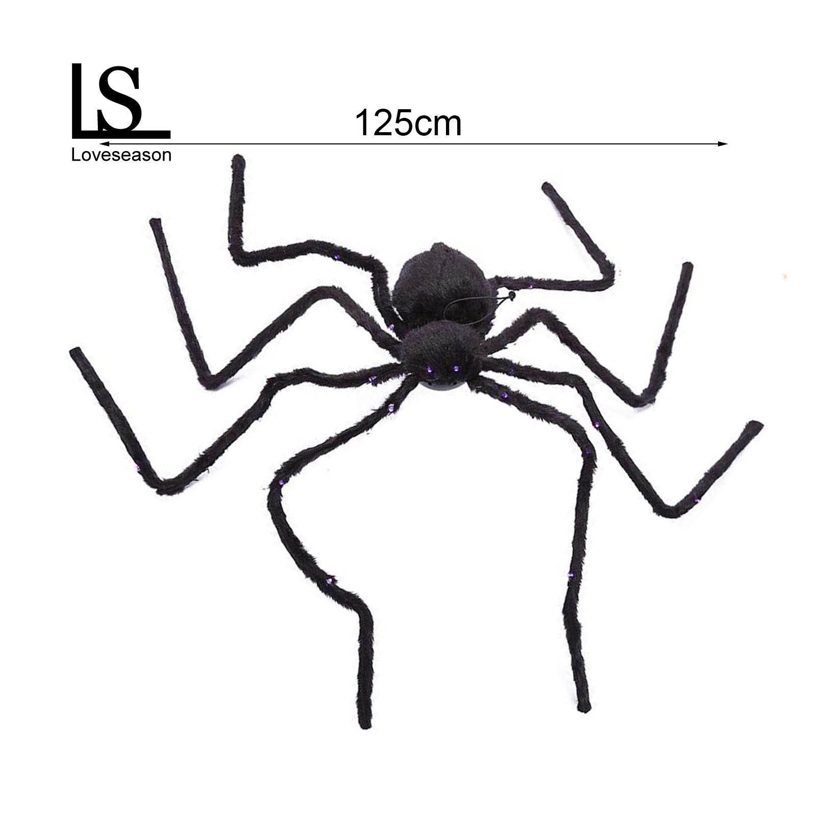 Spooky Spider Decoration Spooky Glowing Spider Decoration Realistic Halloween Prop with Led Lights less Than Spider Ornament. 