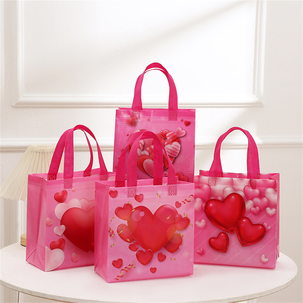 Festival Holiday Wedding Candy Pouch Favors Snack Surprise Fabric Waterproof Non-woven Love. 