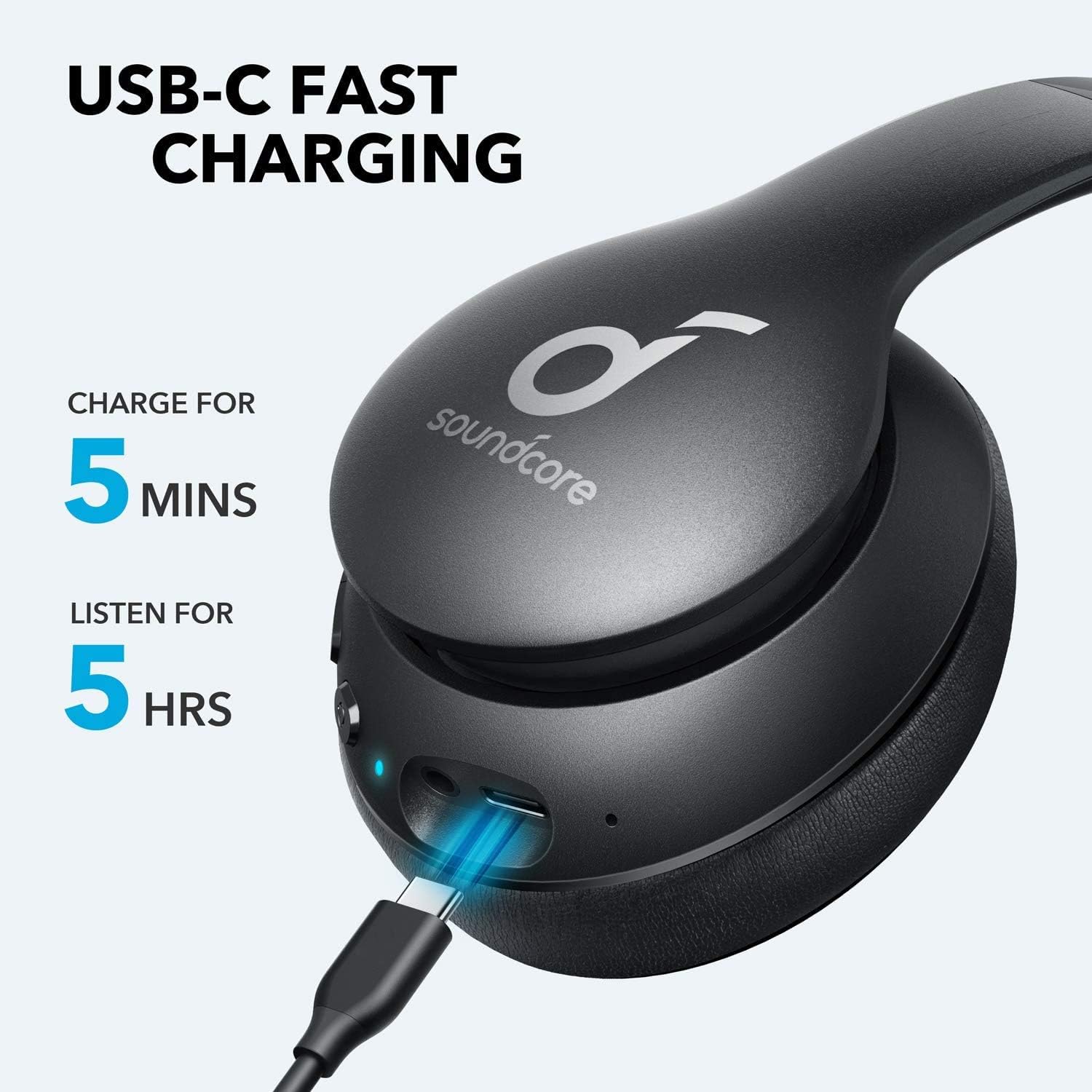 Anker Soundcore Life 2 Neo Wireless Headphones, Over Ear Wireless Bluetooth Headphone for Travel, Home Office. 