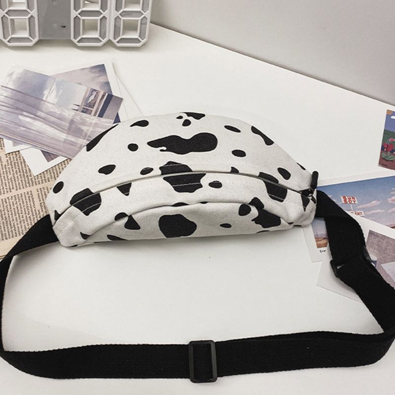 【Hottest Trends】Women Cow Print Waist Fanny Pack Belt Pouch Travel Hip Bum Shoulder Bag Purse Bag Hot. 