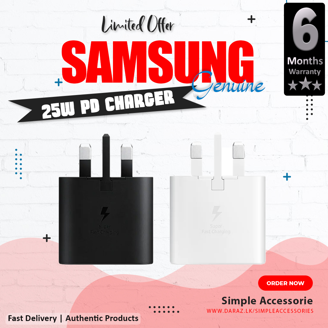 Samsung 25W PD Travel Adapter, USB Type-C , Super Fast Charging max