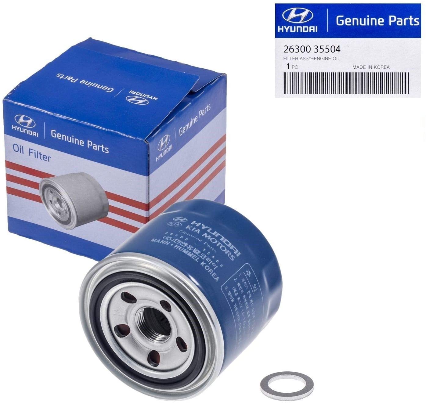 Genuine Hyundai 26300-35504 Oil Filter / C-304 Fit For Accent, Santa FE, Tucson
