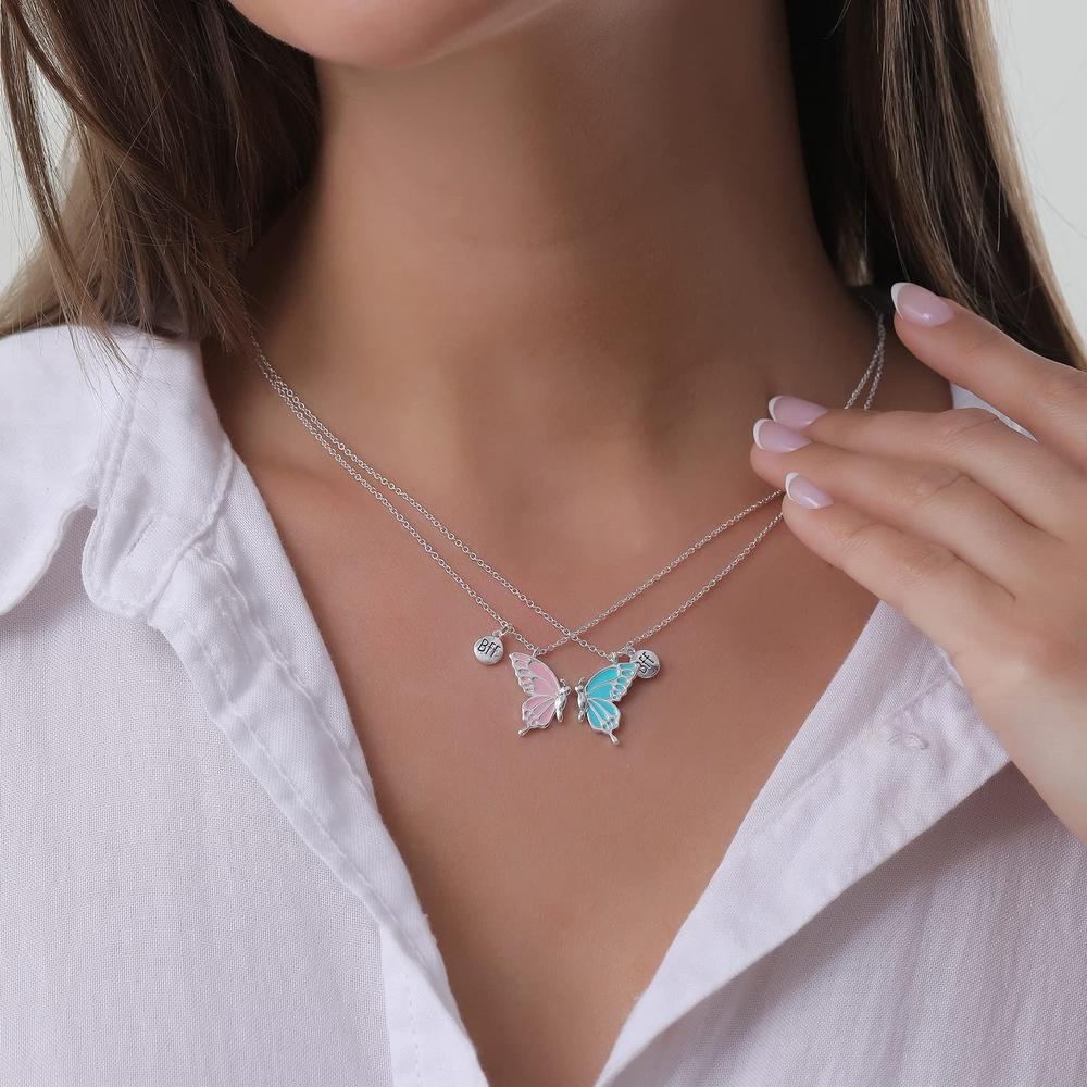 2 Pcs Set Best Friend Necklace BFF Cute Charm Heartshaped Koala Friendship Necklaces Friends Jewelry for Womens Grils. 