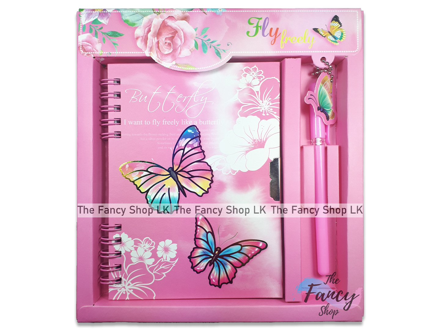 Notebook Diary Autograph Lockable A6 Lock and Key System with Free Pen