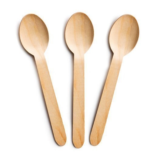 11cm Wooden Dessert Spoon Eco Friendly 100/50/20 pcs Bio Degradable Wooden Cutlery Spoon