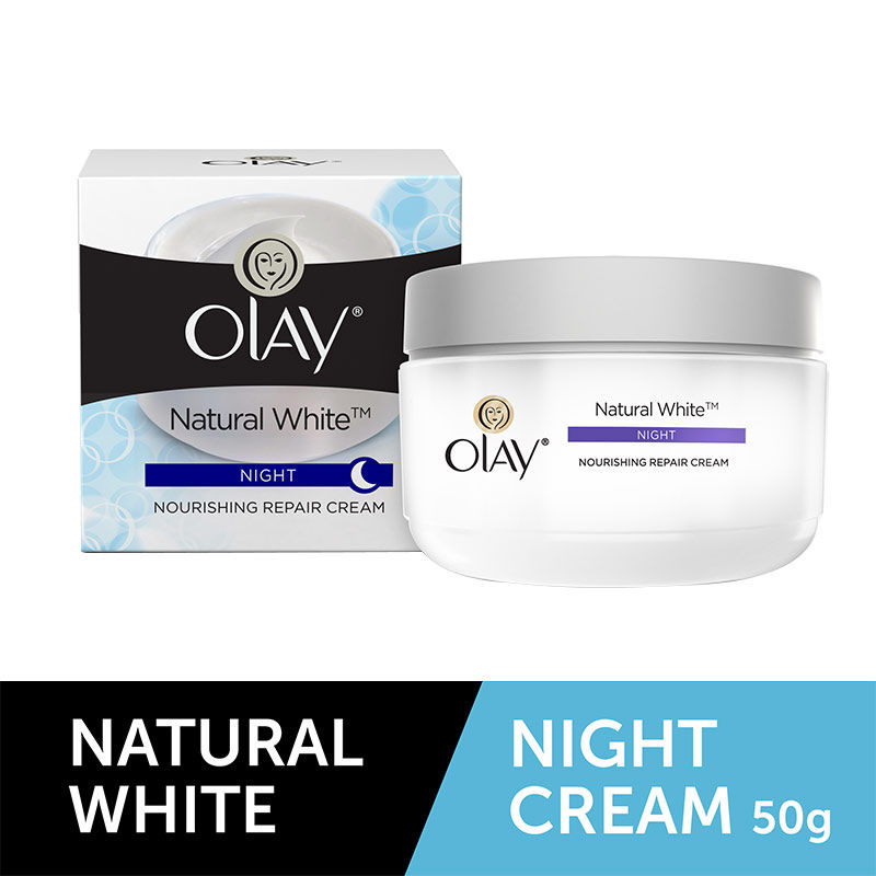 OLAY Natural White Night All In One Fairness Cream Vitamin B3 Enriched Natural Mulberry Extract 50G (Oync). 