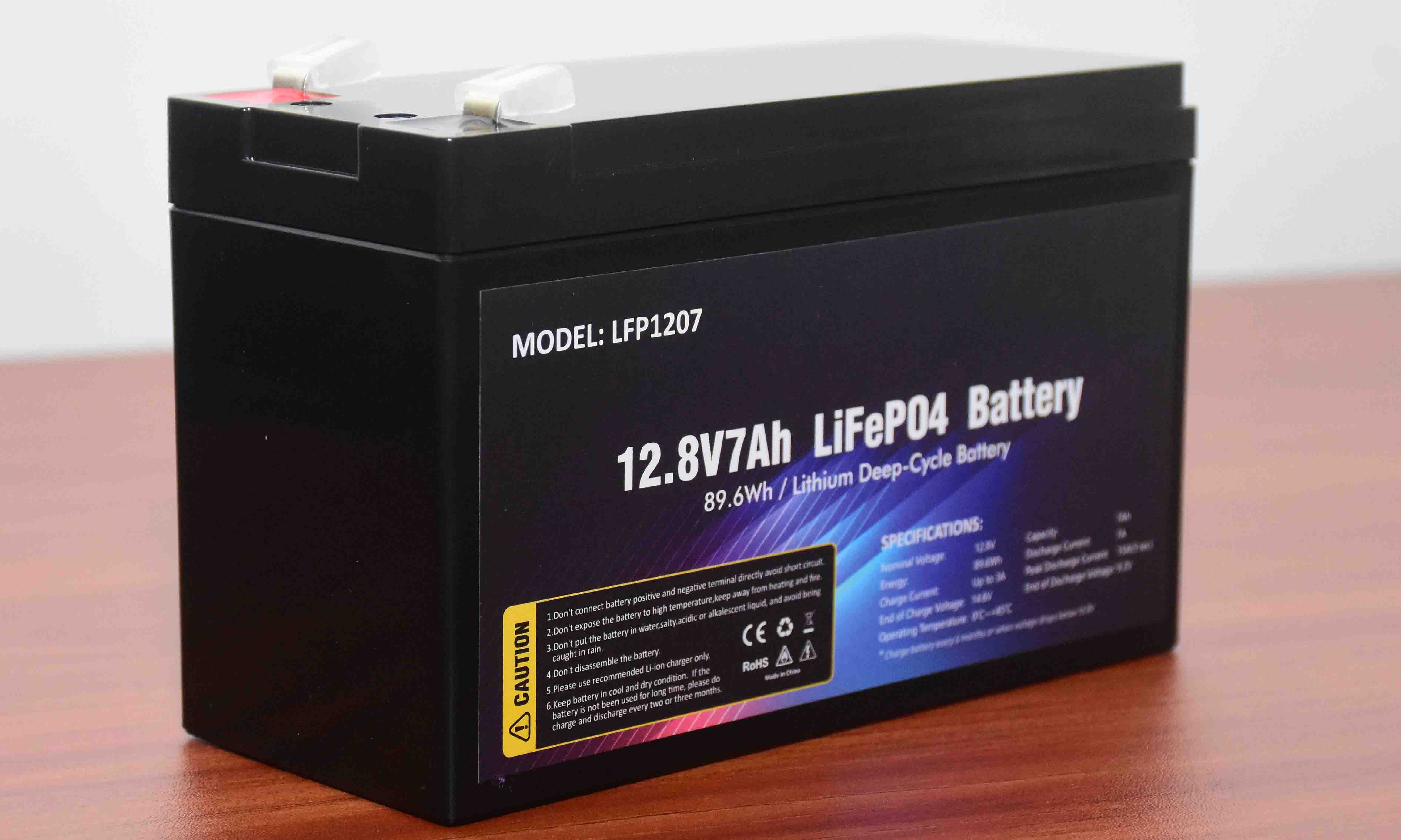 UPS Batteries 12 v 7 AH LiFePO4 Battery 12.8v Lithium Iron Phosphate