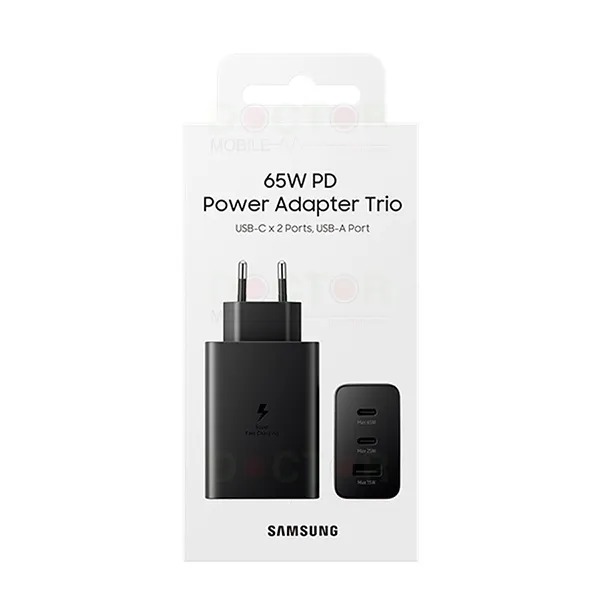SAMSUNG 65W Power Adapter Trio 65W 20V 3.25A USB PD Power Laptop Adapter For Macbook iPhone Samsung Xiaomi Type C QC3.0 Fast Charger. 