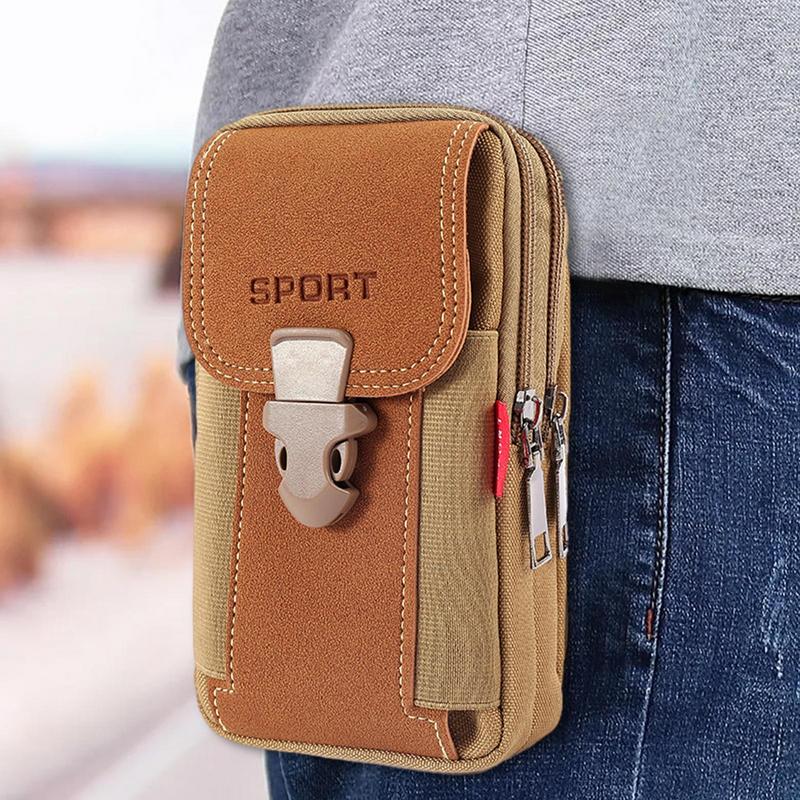 Belt Phone Case Multifunctional Phone Carrying Case Belt Mobile Phone Case For Men Large Smartphone Bag Belt Bag For Camping. 