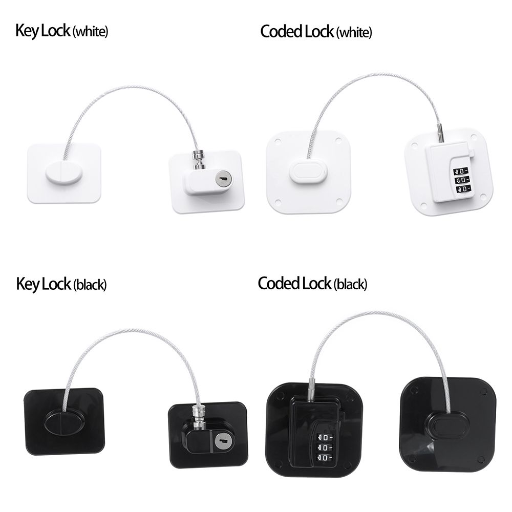 Sliding closet door lock key or combination lock security refrigerator lock with 1PCS baby baby safety cabinet lock. 