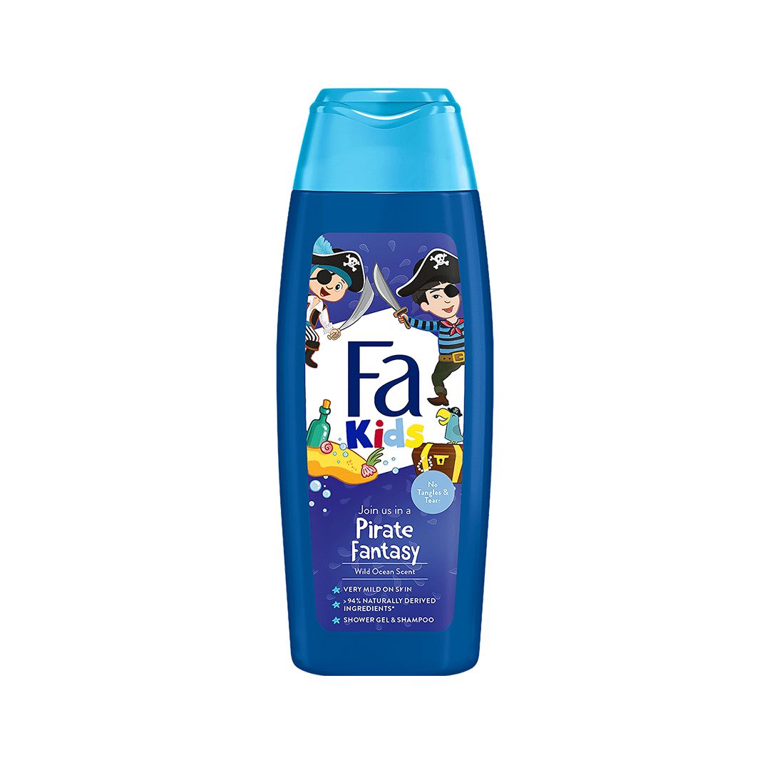 Fa Kids Shower Gel & Shampoo pirate fantasy wild ocean scent, 250 mL. 
