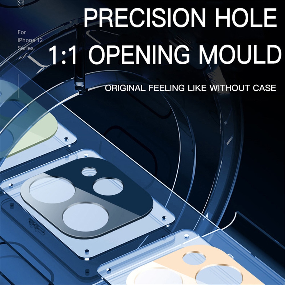 【ThinkWay】For iPhone 12 Pro Max Back Camera Lens Tempered Glass Original Candy Color Camera Lens Protection Sticker iPhone11ProMax Fundas. 