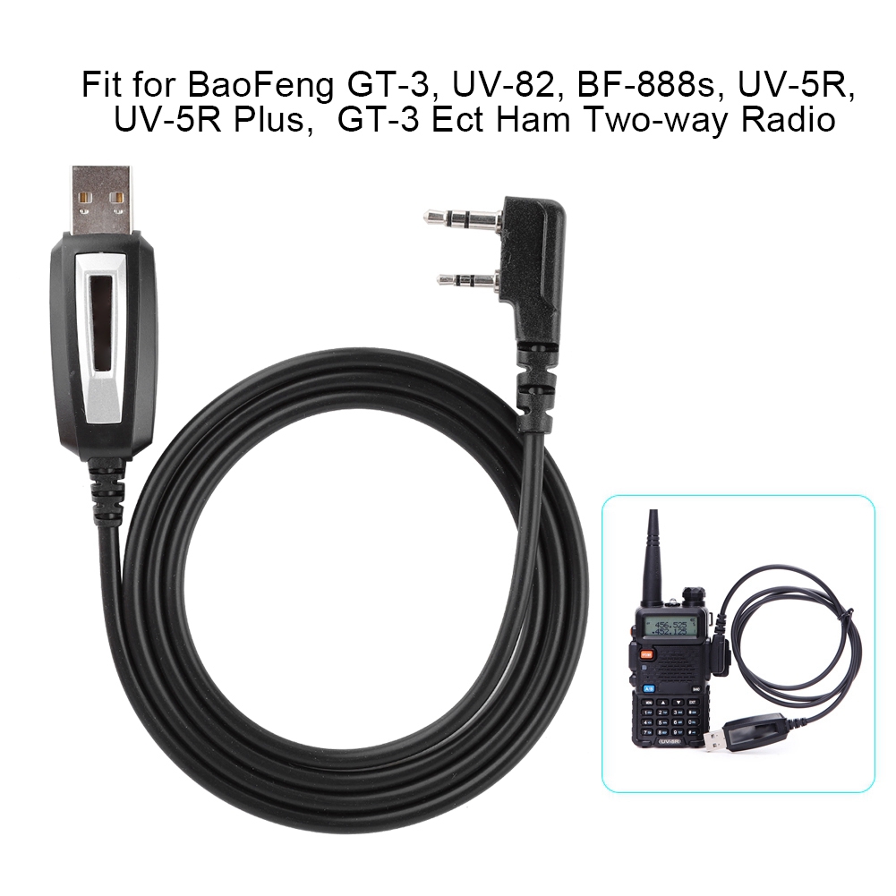 Program Programming Cable with CD Driver for Baofeng GT-3 UV-82 BF-888s Radio. 