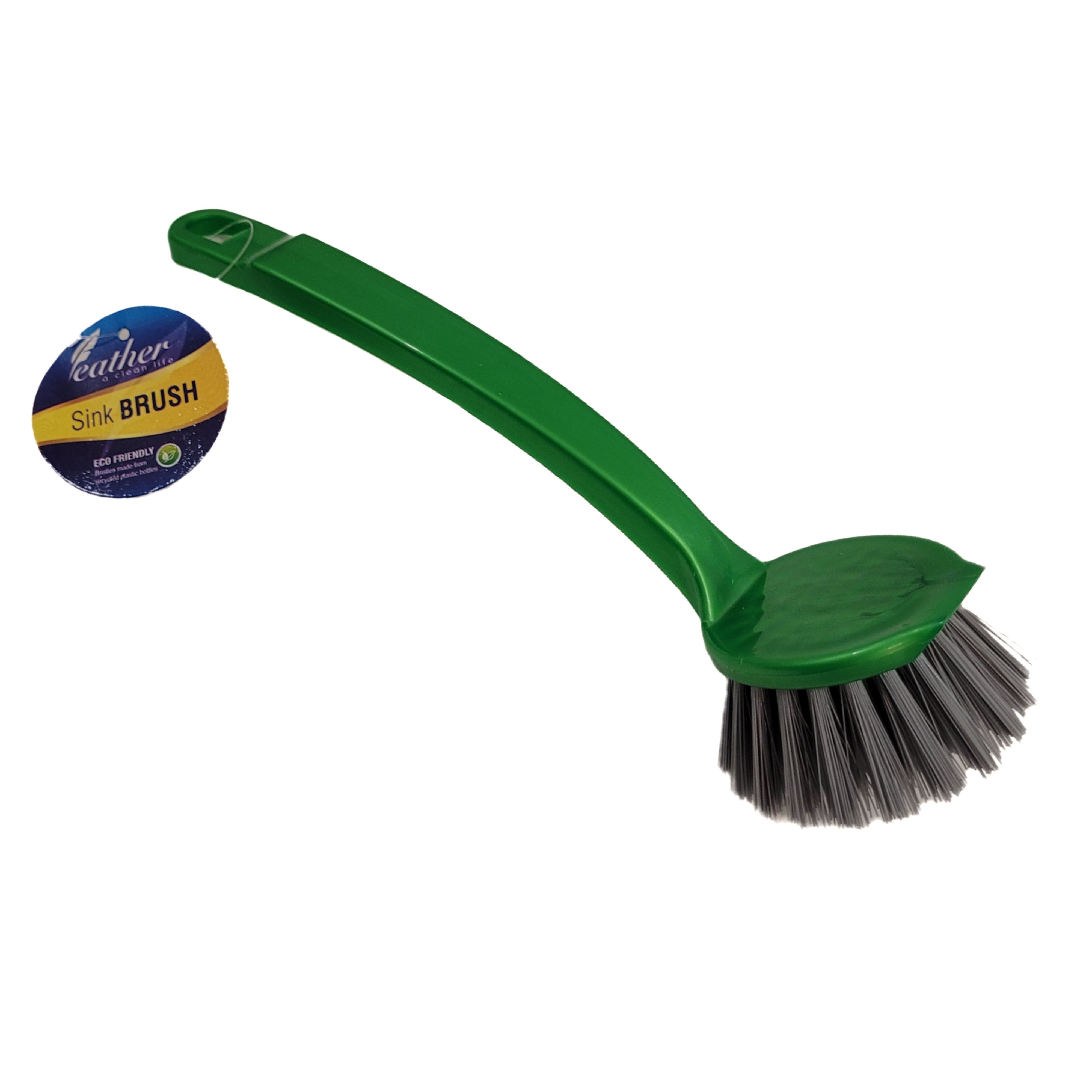 PLASTIC SINK BRUSH / DISH BRUSH / POT BRUSH  -  FEATHER BRAND. 