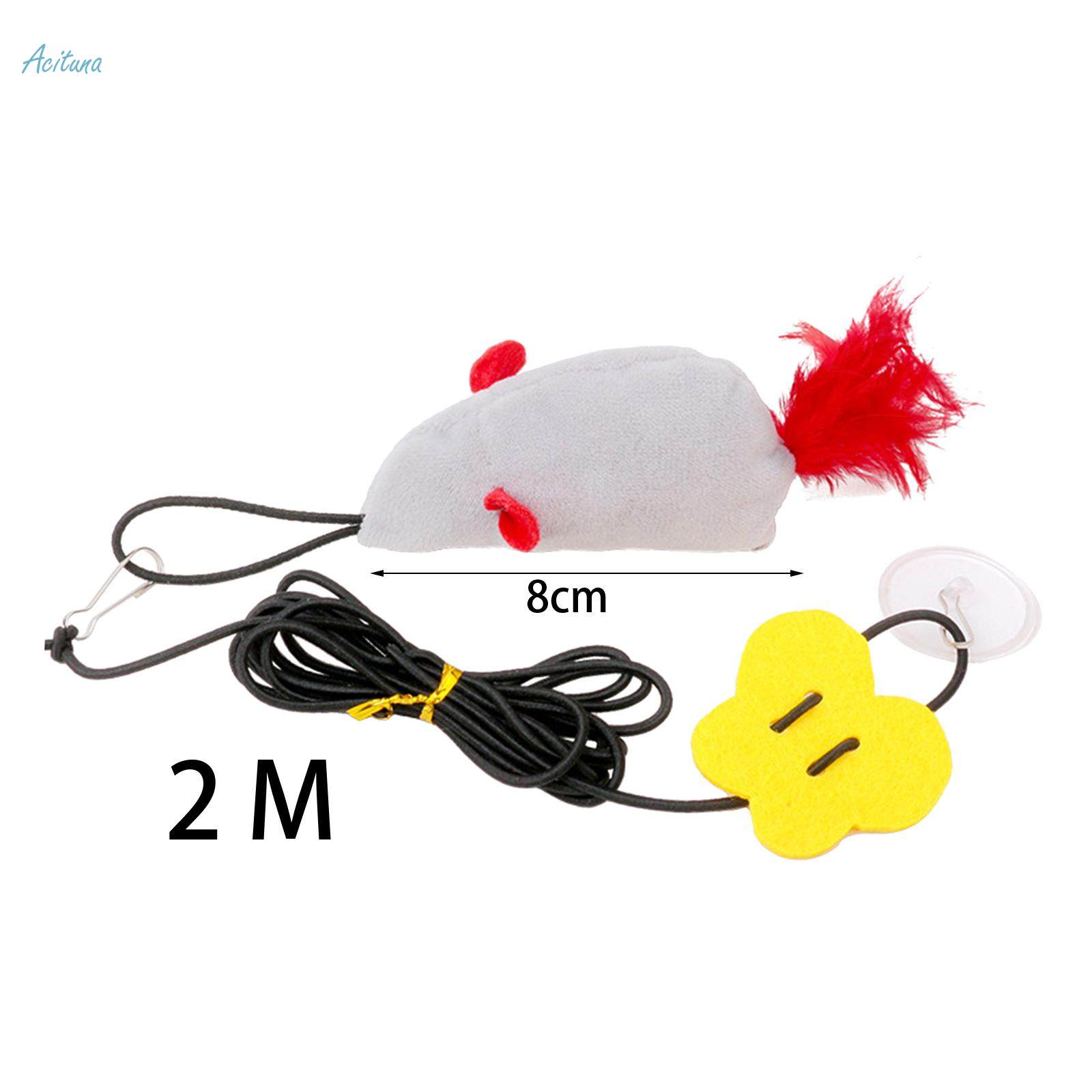 Pet Kitten Cats Mice Toys Hanging Door Cat Plush Toy for Kittens Kitty. 