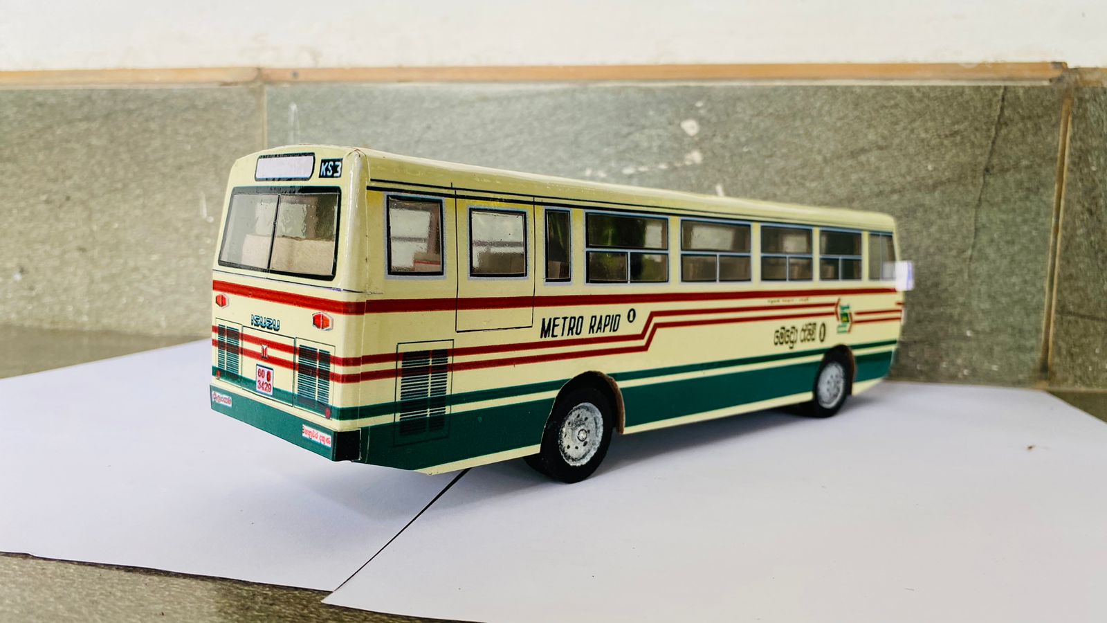Fully Hand made Isuzu Metro ECR 500 Model Bus. 