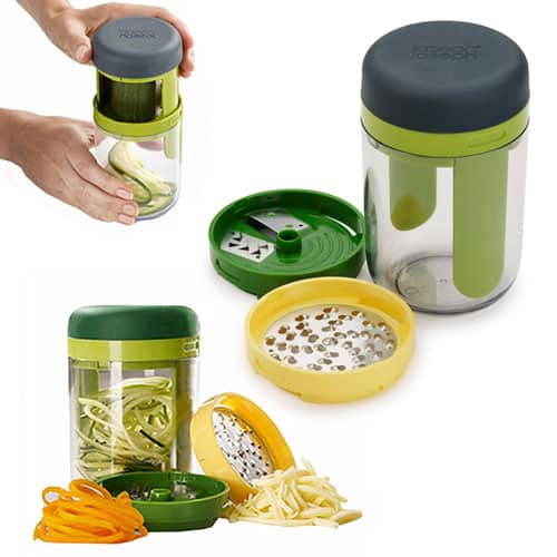 3 in 1 Hand Held Spiralizer Slicer Vegetable & Fruits Chopper With