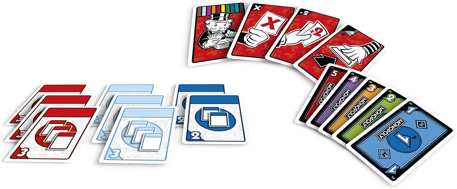 Hasbro Gaming Monopoly Bid Game, Quick-Playing Card Game for 4 Players, Game for Families and Kids Ages 7 and Up. 