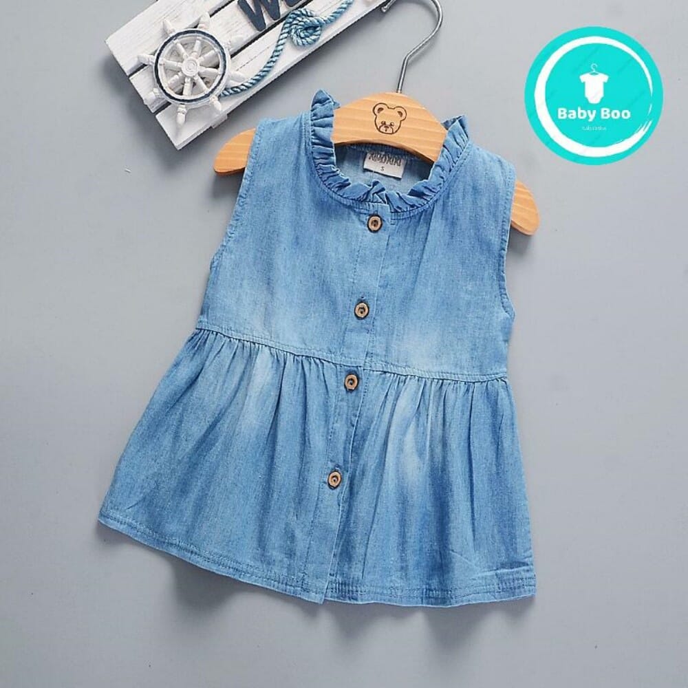 baby girl denim dress outfit