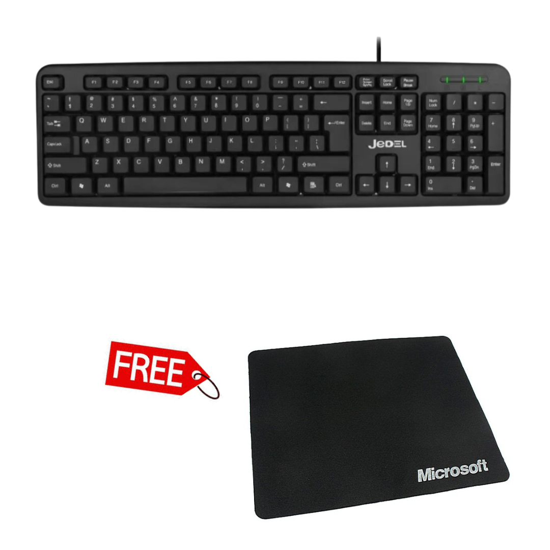 USB Keyboard With Free Mouse Pad. 