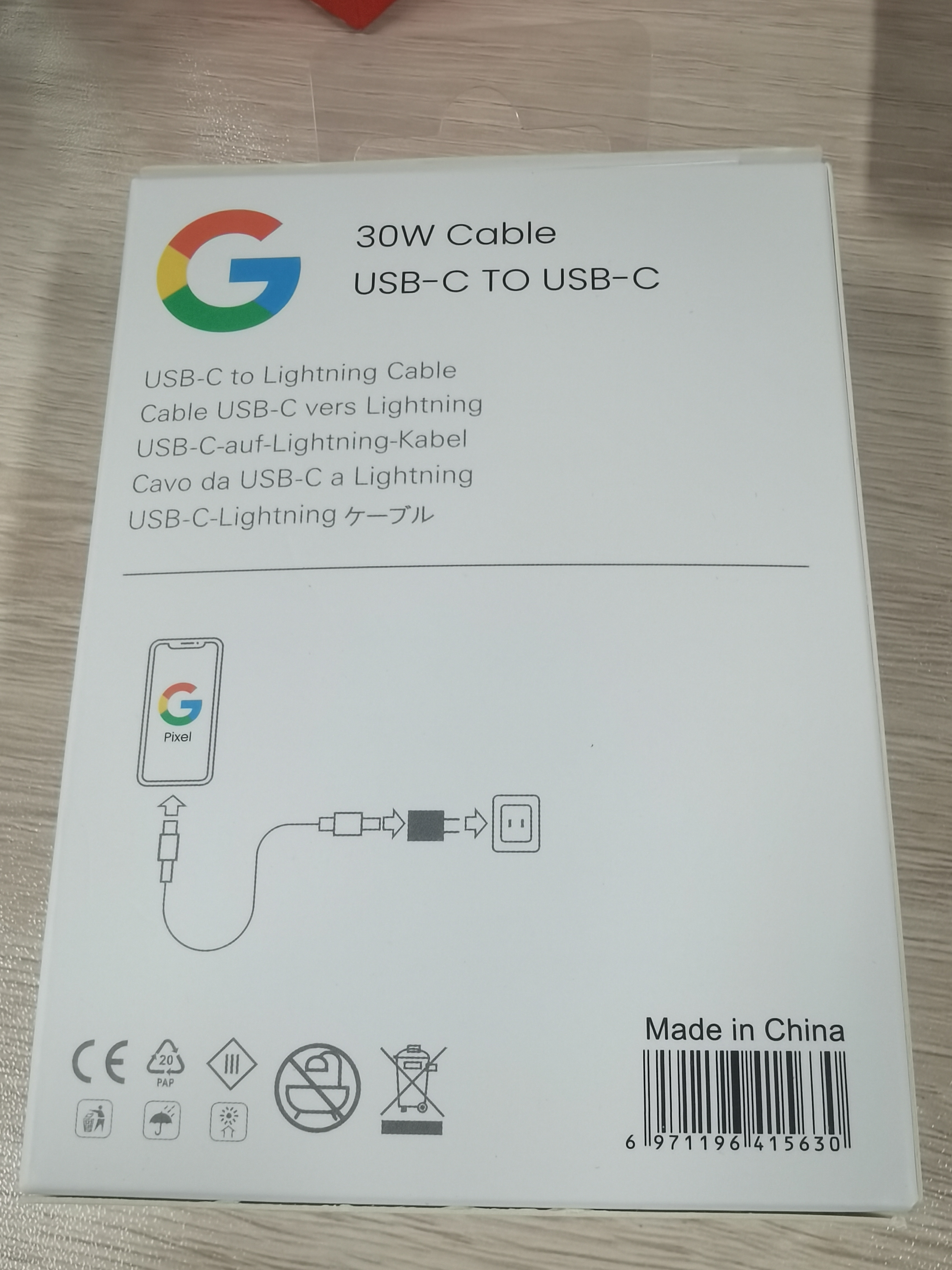 Google 30W Charger  Fast Charging Travel Adapter 1m Usb Type C Cable For Google Pixel 7 7Pro 6 5 Pro 6A 4A 3 2 XL