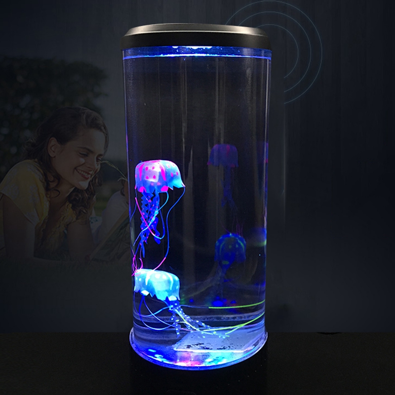 Led Jellyfish Lava Lamp Multicolor, Night Light Usb Charging, Desktop ...