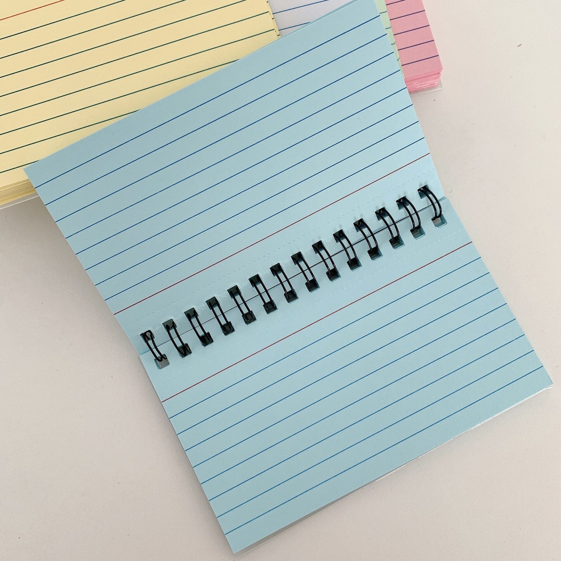 【ZOSR】To Do List Small Group Classroom Supplies Index Cards With Ring Note Cards Colored Index Cards 3x5 Index Cards. 