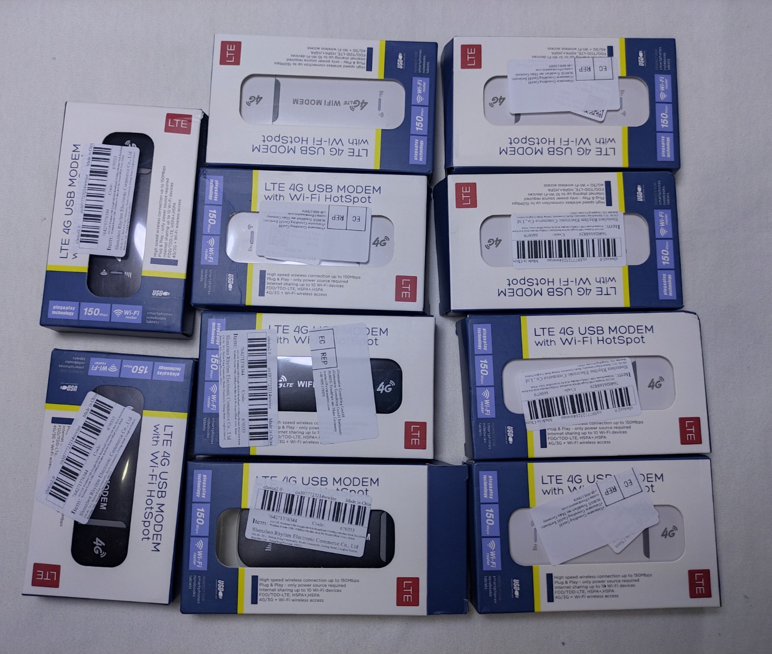 Mobile Hotspot 4G LTE WiFi Router Wingle WHITE COLOR 150Mbps Modem Stick Mini USB Dongle Adapter Portable. 
