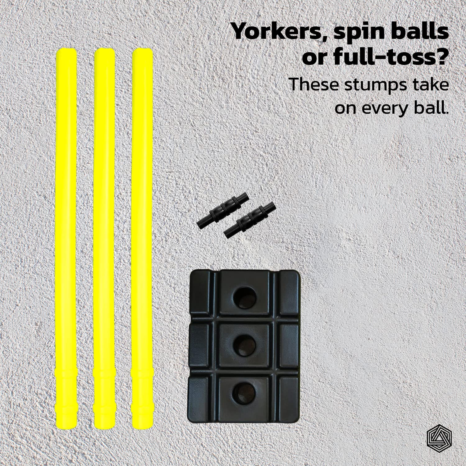Boldfit Cricket Stumps with Stand Cricket Kit Plastic Wickets for Cricket Standard Wickets for Cricket Ground, Match, Tournament Stump with Stand & Bails- Fluorescent Green -Plastic Wickets Set NUZ. 