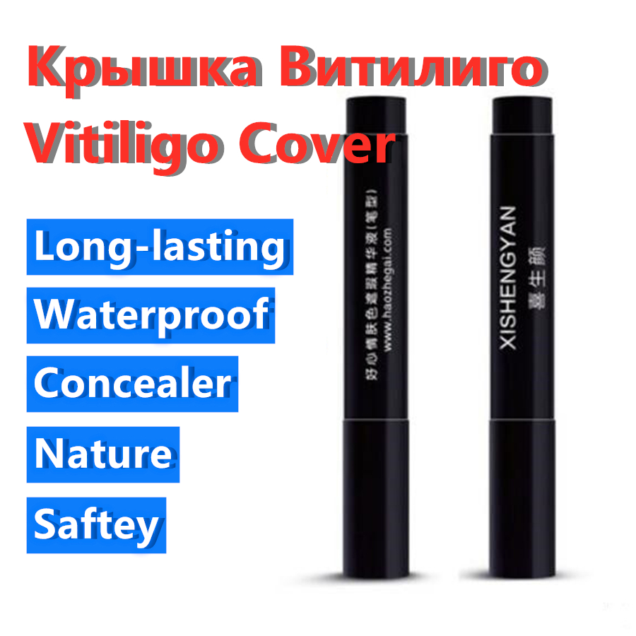 Vitiligo Covering Waterproof Skin Condition Concealer Pen Long Lasting Women Men White Patch Face Body Spots Makeup. 