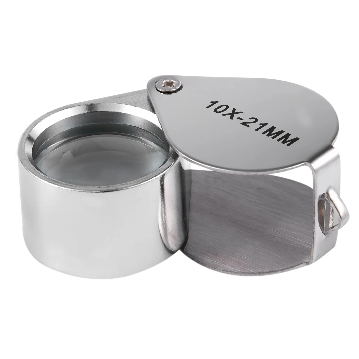 Magifier Lens 10x Triplet Loop With Velvet Storing Box - 12 Months Warranty. ( Gem and Jewelery Loupe Eye / Hand Magnifier Magnifying / Zooming Glass With Carry Case ). 