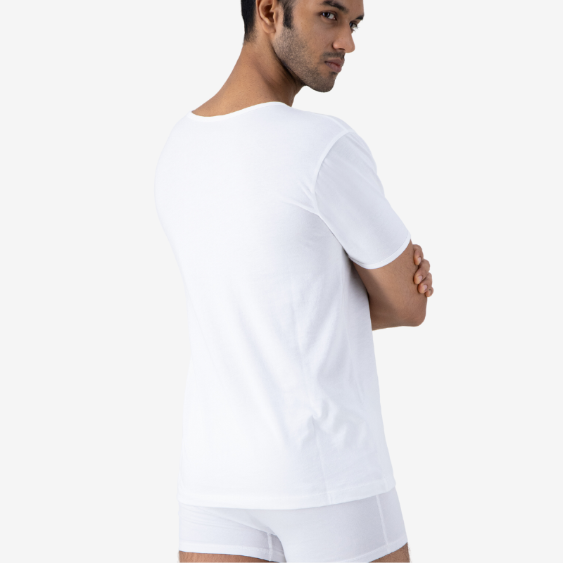 VYAYA Crew Neck Vest / Inner Shirt - White. 
