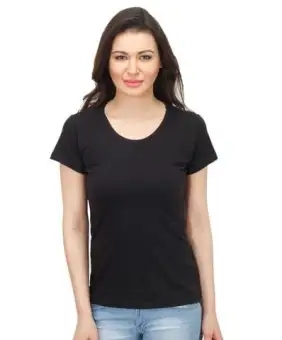 plain black shirt for ladies