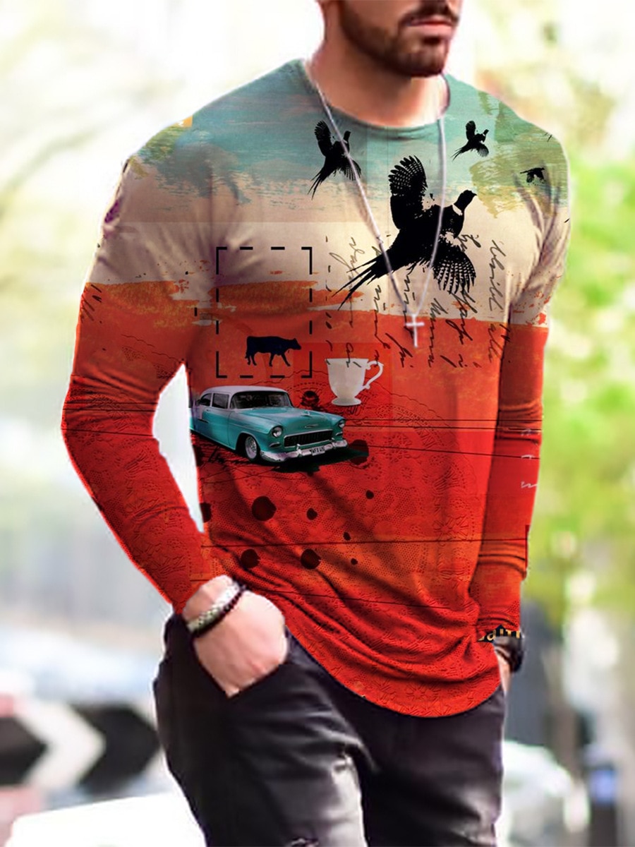 O Collared Tee Shirts Playeras Hombre 
