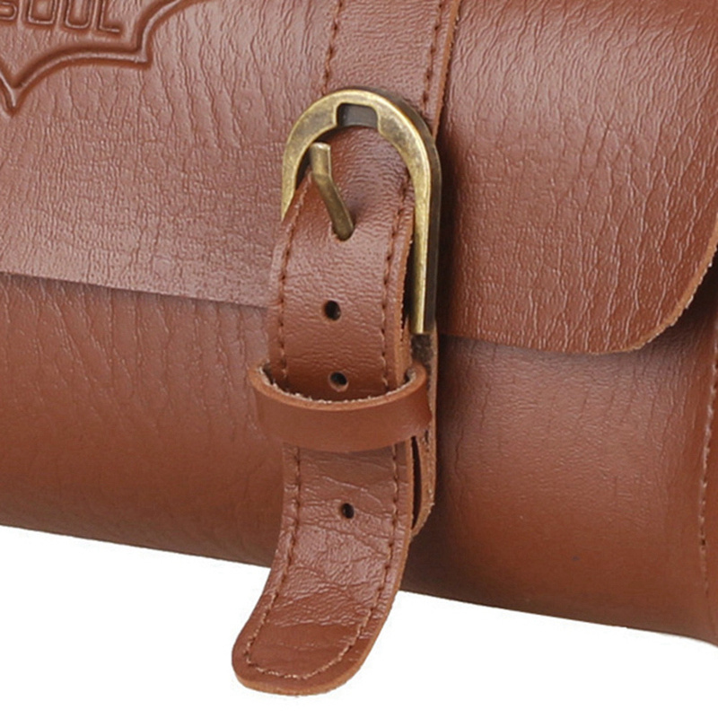 Bsoul Vintage Bicycle Handlebar Bag Tail Pu Leather brown 最新号掲載アイテム