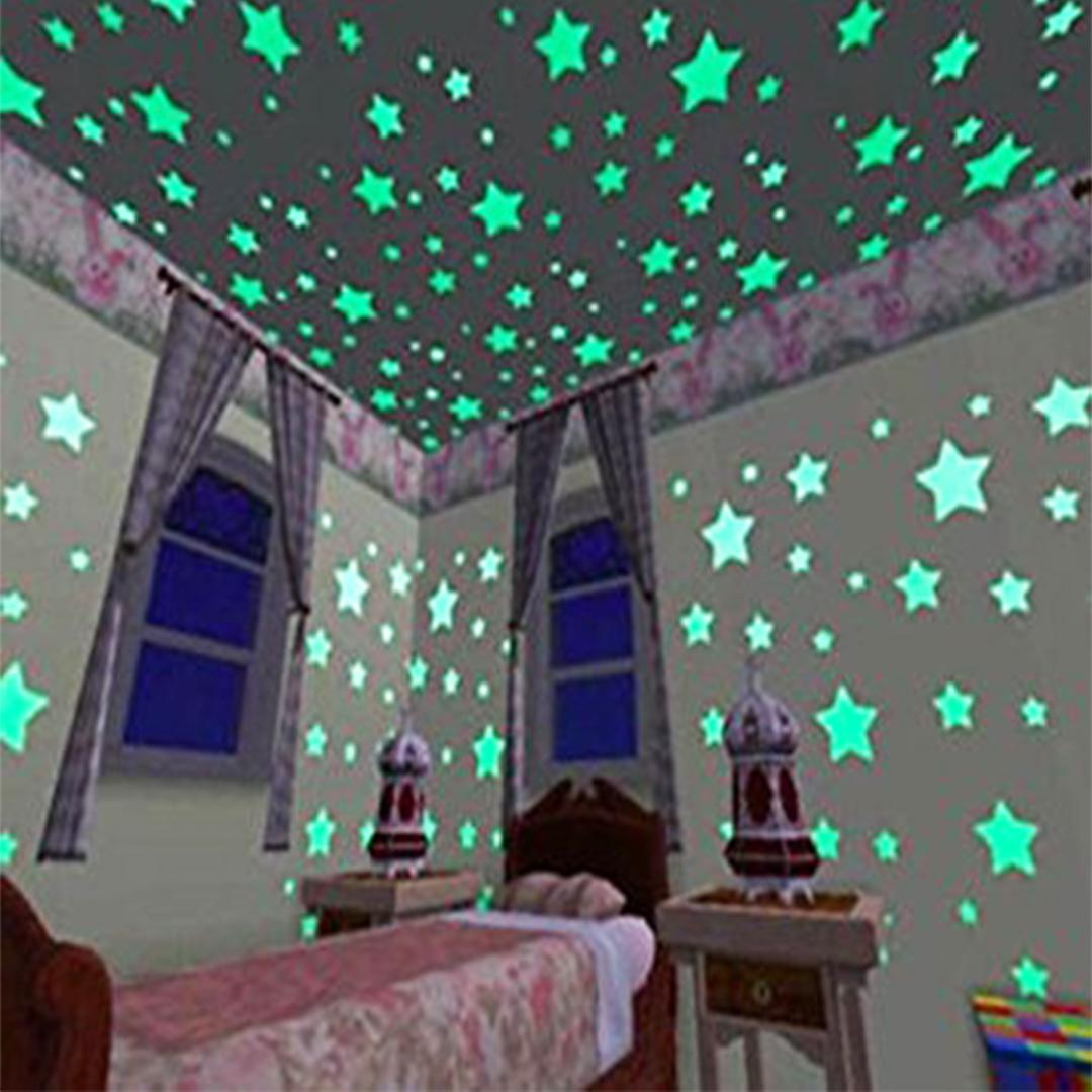 Stars Glow Luminous Plastic Wall Sticker Star Wall Sticker