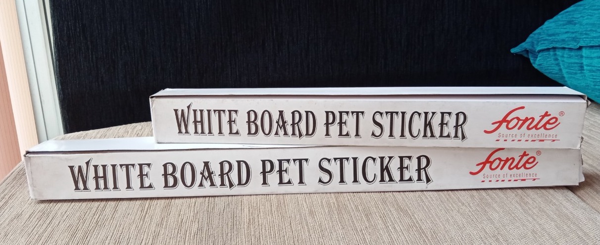 White Board Adhesive Wall Sticker 60*200 cm. 