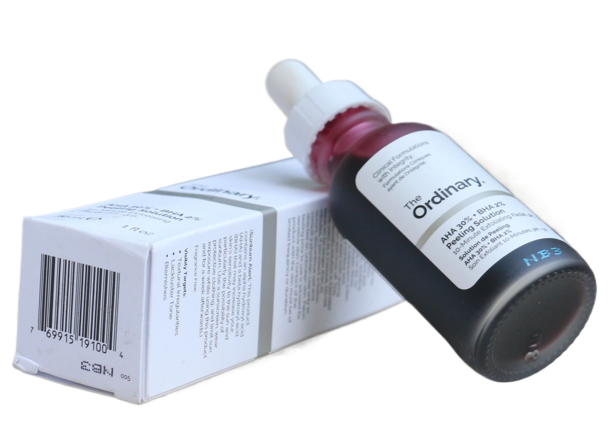 Original Made in CANADA The Ordinary AHA 30% + BHA 2% Peeling Solution. 