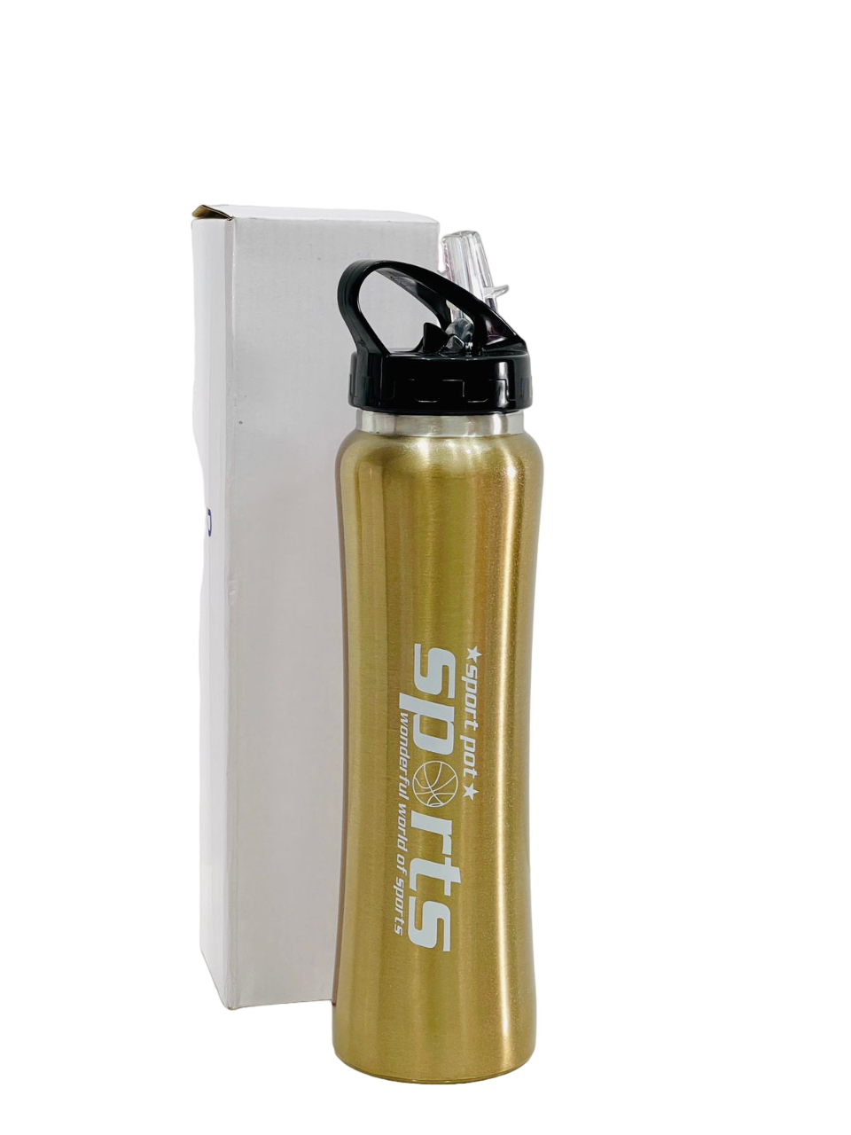 Kids Drink Bottle Stainless Steel Cute Water Bottle with Straw Good Quality for Nursery, School & Outdoor Purpose - 850ml. 