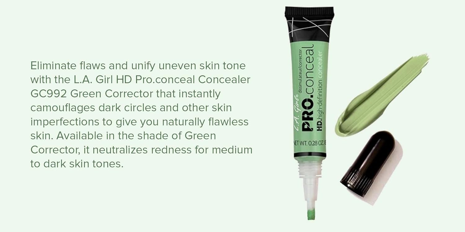 Pro Conceal (Concealer) for Face Makeup, Orange, Green Corrector and Cool Tan. 