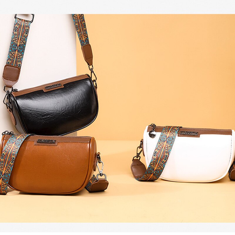 【WEJA】Bright Face Womens Small Backpack One Shoulder Crossbody Bag With Versatile Texture For Retro Women. 